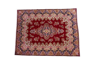 Red / Blue Handwoven Vintage Persian Rug