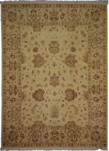 CHOBI BEIGE HANDKNOTTED AFGHAN RUG