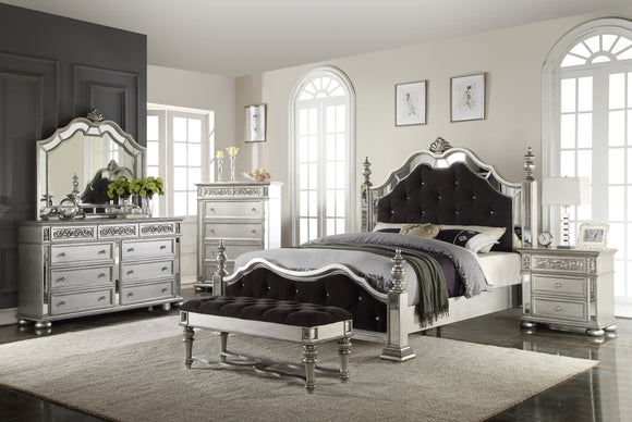 Hayden Luminous Antique White King Bedroom Set