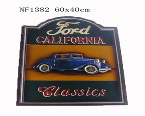 California Ford Classics Wooden Wall Plaque