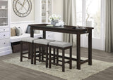 Connected Counter-Height Dining Set in Espresso