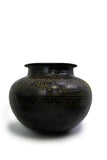 Vintage Bronze Pot Vase with Islamic Pattern