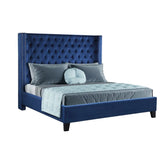 Blue Allen Studded Platform Bed