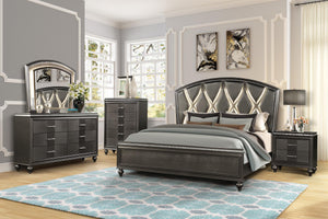 Catherine Contemporary Solid Wood Bedroom Set