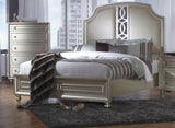 Pearlized Platinum Uptown Solid Wood Queen Bed Set