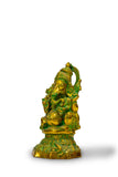 Lord Ganesh Bronze Statue with Green Patina