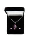 Cubic Zirconia Jewelry Set for Women (Riveting Rose)