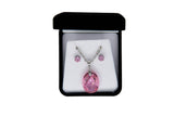 Cubic Zirconia Jewelry Set for Women (Passionate Pink)