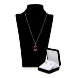 Cubic Zirconia Jewelry Set for Women (Passionate Pink)