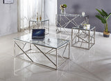Tessa Glass Table Series with Chrome Base (Different Sizes)