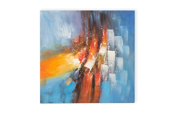 Original Abstract Oil Painting - Water Flow
