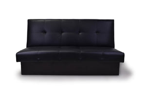 Black Sofa Bed with High Back