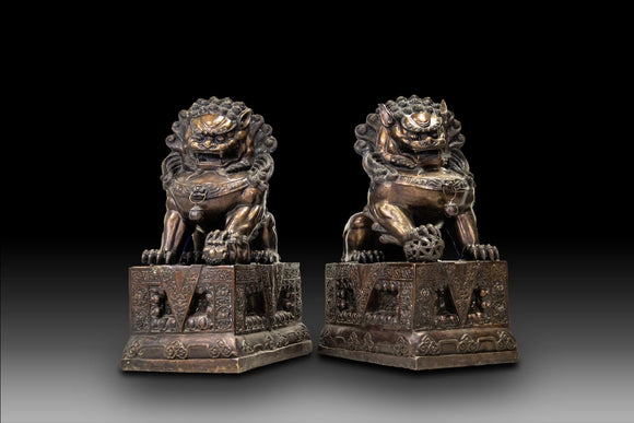Vintage Feng Shui Wealth Lions