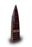 Solid Teak Wood Canoe with Wine Cabinet