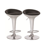 Moon-Shaped Swivel Adjustable Gliss Bar Stool (Sold as Pair)