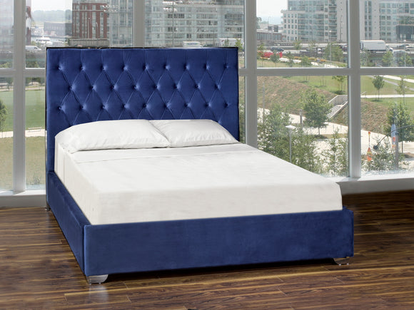 Alexa Fabric Bed with Steel Base